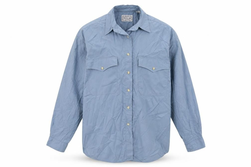 NICO Mens Blue    Button-Up Size M