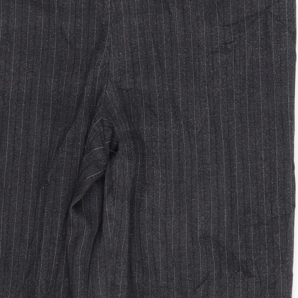 Preworn Womens Grey Striped  Trousers  One Size L29 in