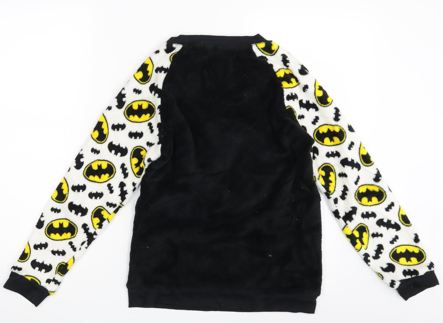 Batman Womens Black Animal Print  Pullover Jumper Size 6  - Batman