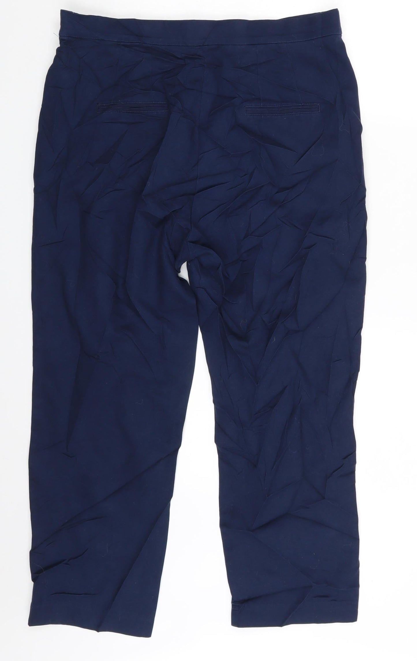 M&S Womens Blue   Trousers  Size 14 L22 in