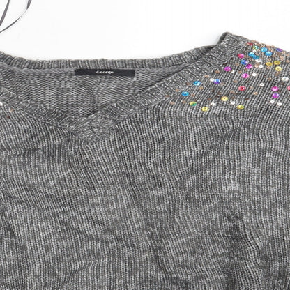 Preloved George Womens Grey   Pullover Jumper Size M - Detail