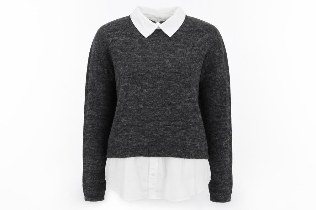 H&M Womens Grey   Pullover Jumper One Size