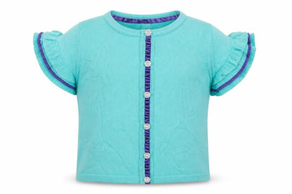 First Wish Girls Green   Cardigan Jumper Size 4 Years