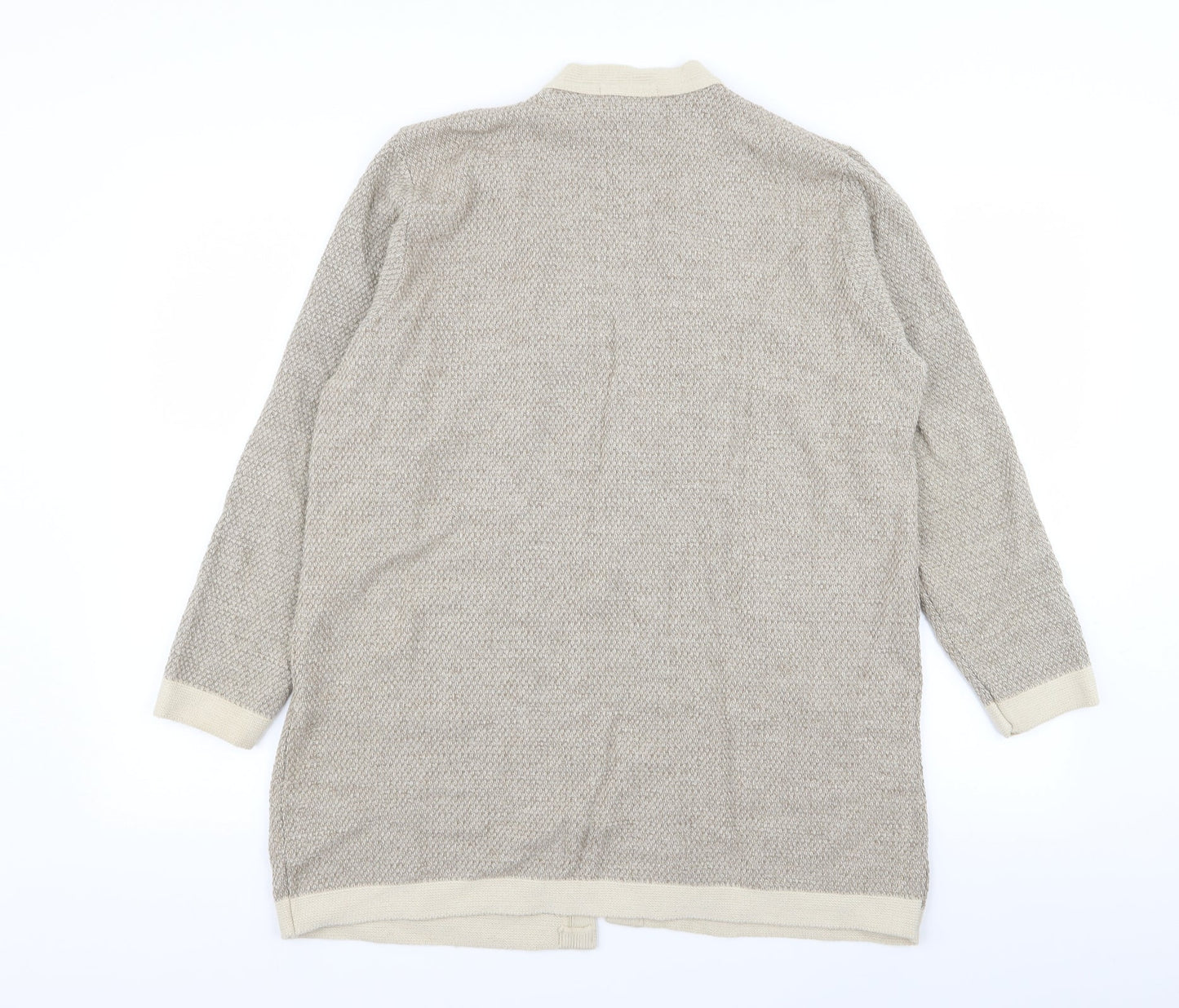 me Womens Beige   Cardigan Jumper Size L