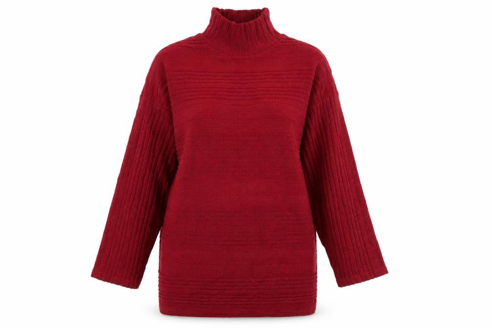 M&Co Womens Red   Pullover Jumper Size 16