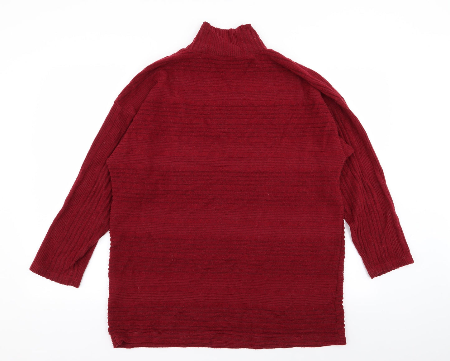 M&Co Womens Red   Pullover Jumper Size 16