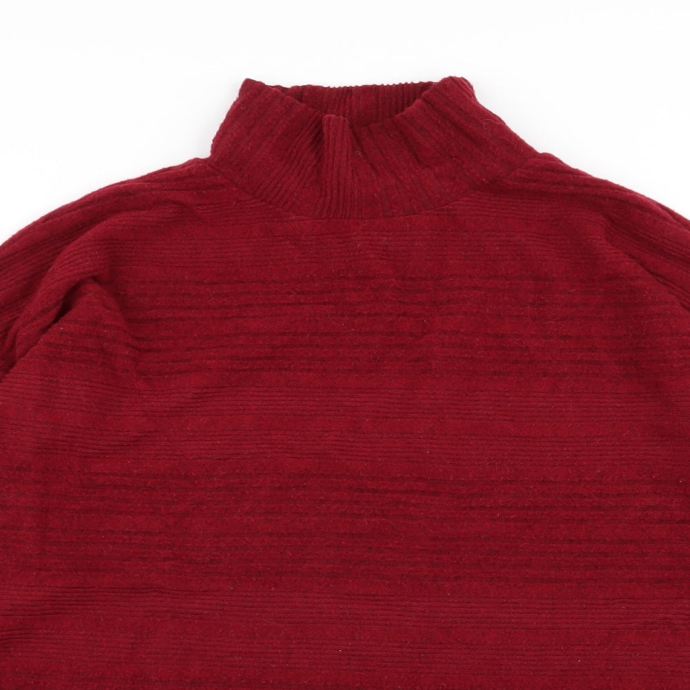M&Co Womens Red   Pullover Jumper Size 16