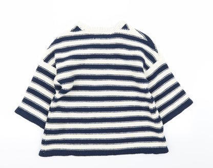 Bellfield Womens Multicoloured Striped  Pullover Jumper Size 10