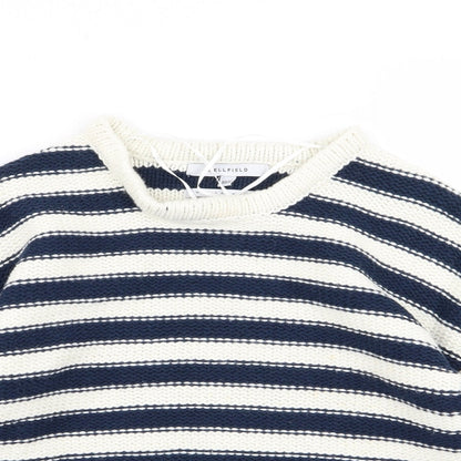 Bellfield Womens Multicoloured Striped  Pullover Jumper Size 10