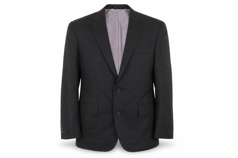 taylor and wright Mens Black Striped  Jacket Blazer Size 42