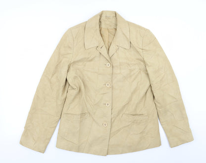 EWM Womens Yellow   Jacket Blazer Size 12