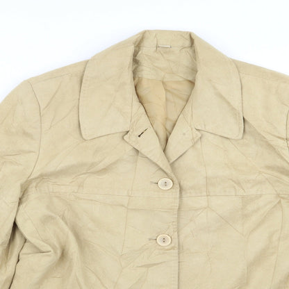 EWM Womens Yellow   Jacket Blazer Size 12