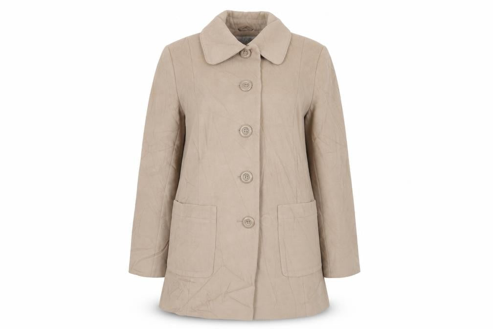 isle Womens Beige   Overcoat Coat Size 16