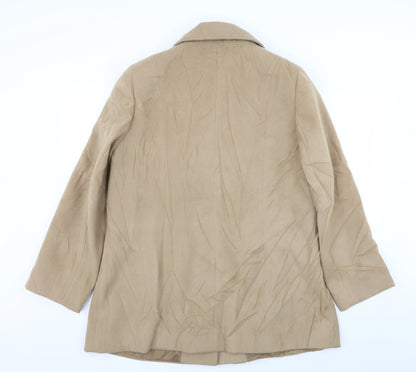 isle Womens Beige   Overcoat Coat Size 16