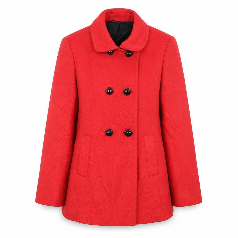 isle Womens Red   Overcoat Coat Size 14