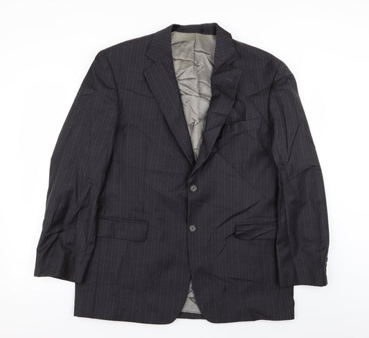 M&S Mens Grey Striped  Jacket Blazer Size 42