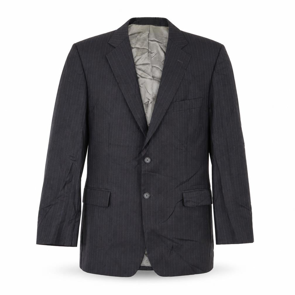 Marks & Spencer Mens Grey Striped  Jacket Blazer Size 42
