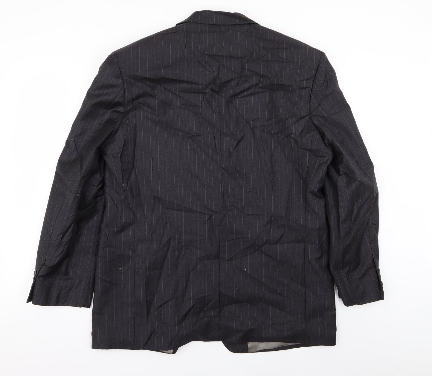 M&S Mens Grey Striped  Jacket Blazer Size 42