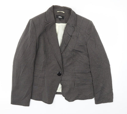 Marks & Spencer Womens Grey   Jacket Blazer Size 14