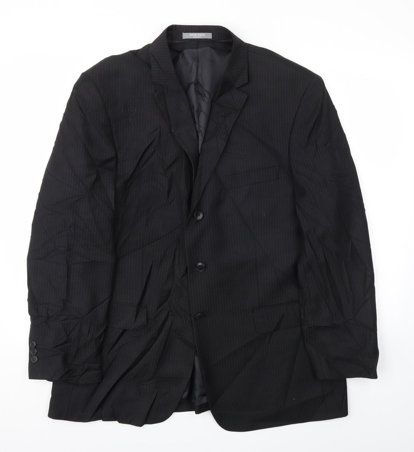 JACK REED Mens Black   Jacket Blazer Size 44