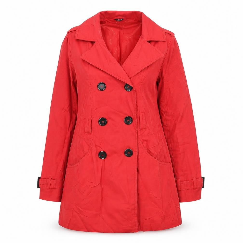 H&M Womens Red   Jacket Coat Size 10