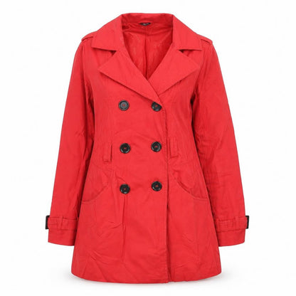H&M Womens Red   Jacket Coat Size 10
