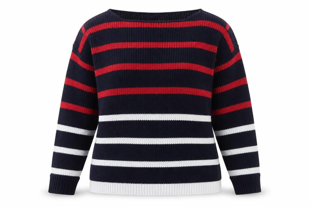 Marks & Spencer Womens Blue Striped  Pullover Jumper Size M