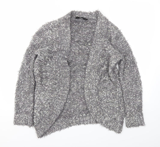 BM Womens Grey   Cardigan Jumper Size S