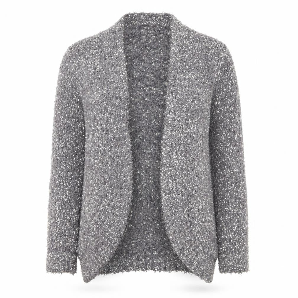 Bonmarché Womens Grey Cardigan Jumper Size S
