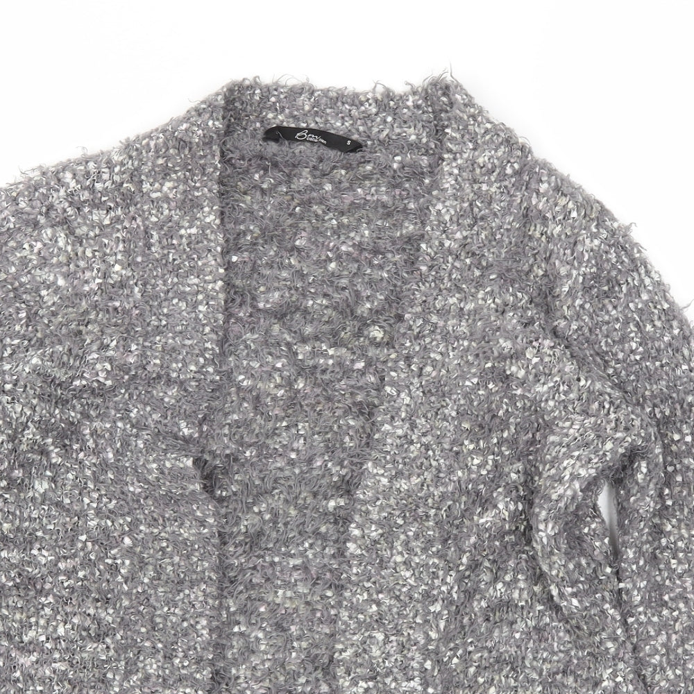 BM Womens Grey   Cardigan Jumper Size S