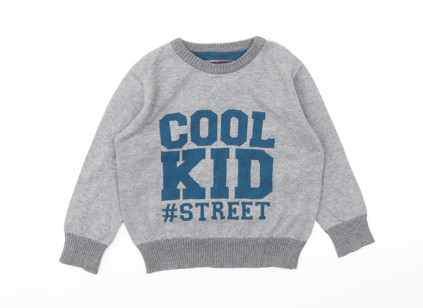 LABEL Boys Grey   Pullover Sweatshirt Size 2-3 Years