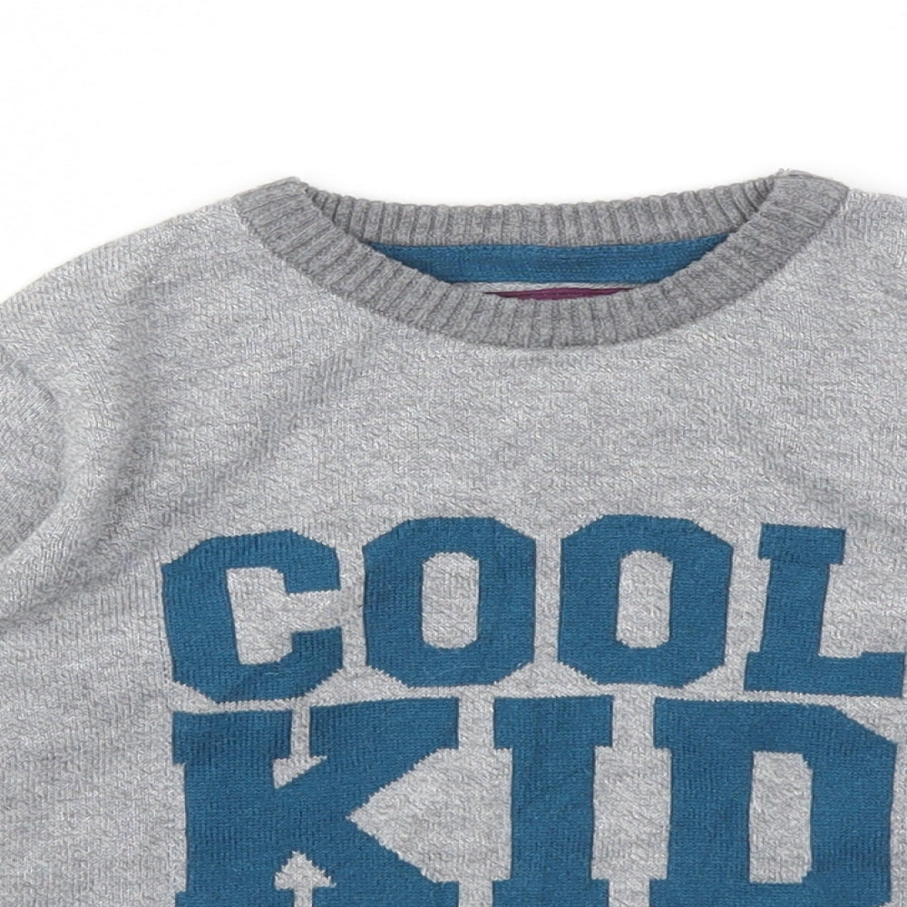 LABEL Boys Grey   Pullover Sweatshirt Size 2-3 Years