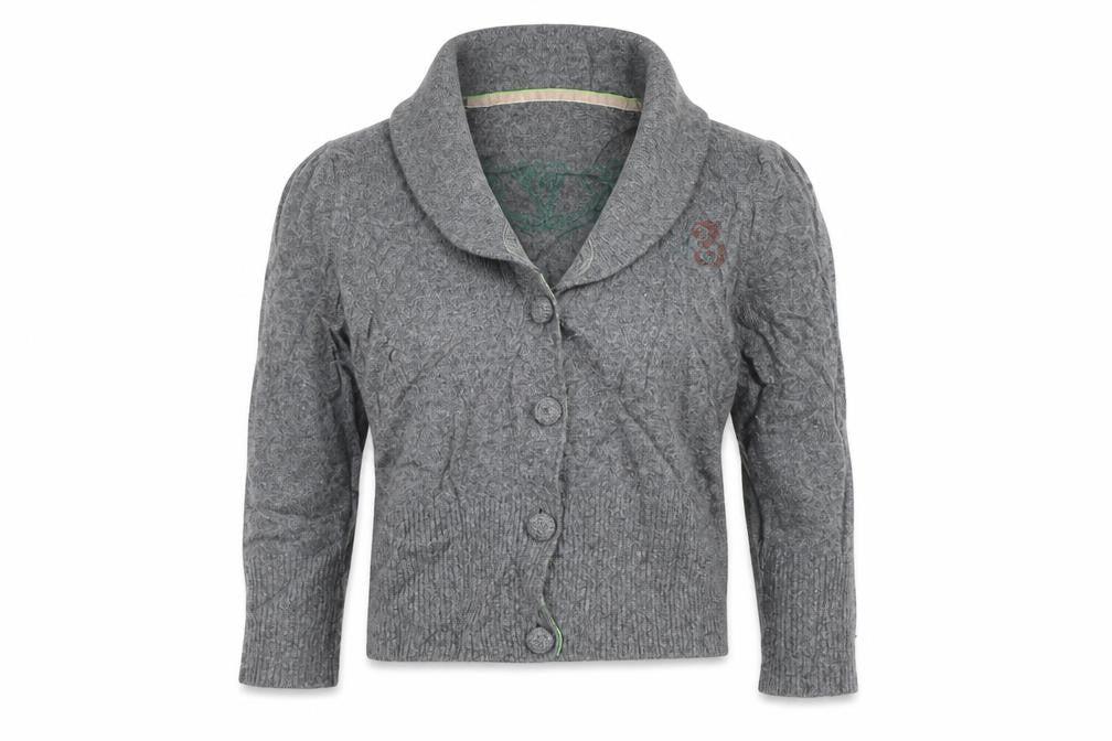 peimchi Womens Grey   Cardigan Jumper Size S