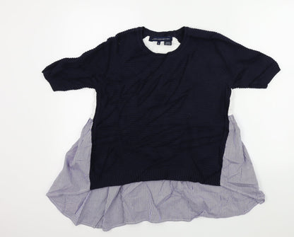 Additional front view of French Connection women’s blue jumper, size S