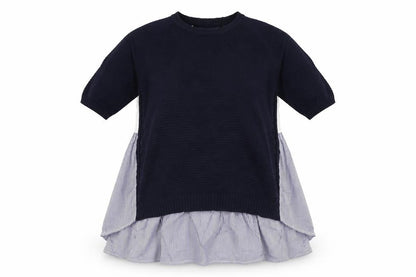 Front view of French Connection women’s blue jumper, size S