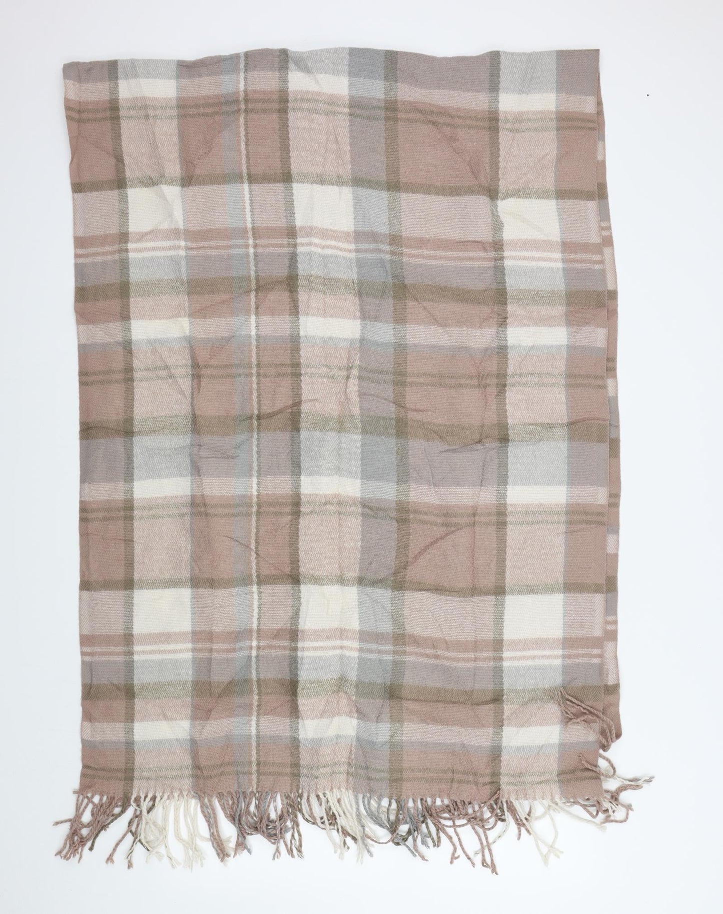 Preworn Womens Pink Check   Scarf
