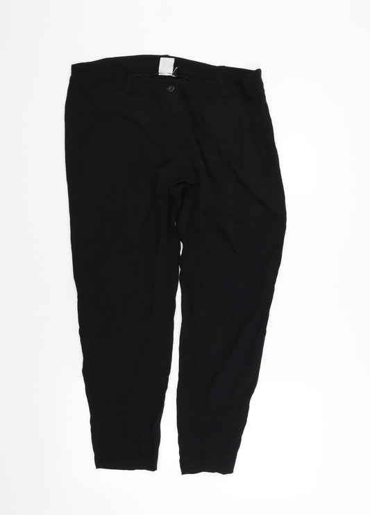 miss captain trend Womens Black   Trousers  Size 12 L22 in