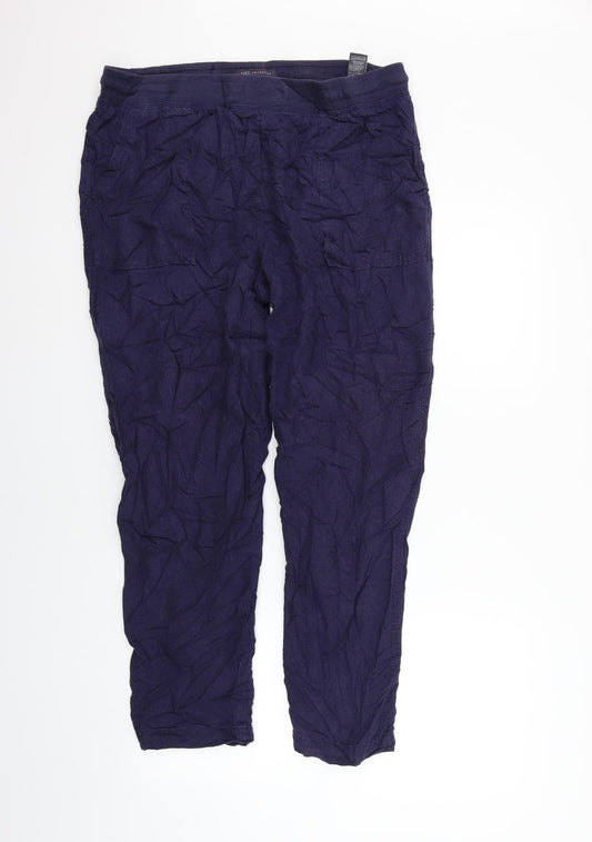 Marks and Spencer Womens Black   Trousers  Size 14 L26 in