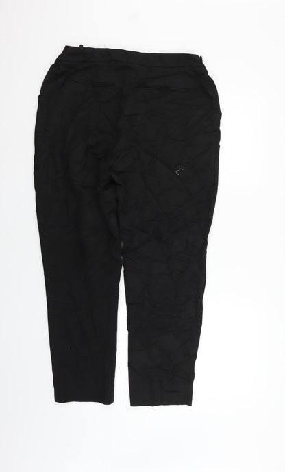 Warehouse Womens Black   Trousers  Size 14 L25 in