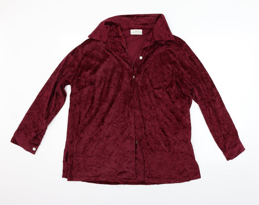 Classic Womens Purple   Basic Button-Up Size 18