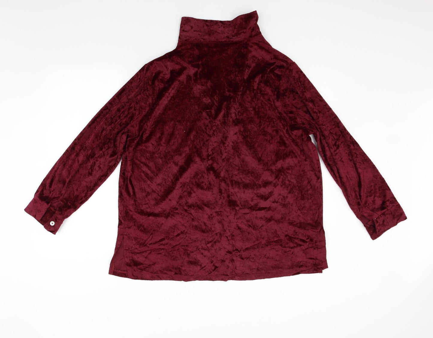 Classic Womens Purple   Basic Button-Up Size 18