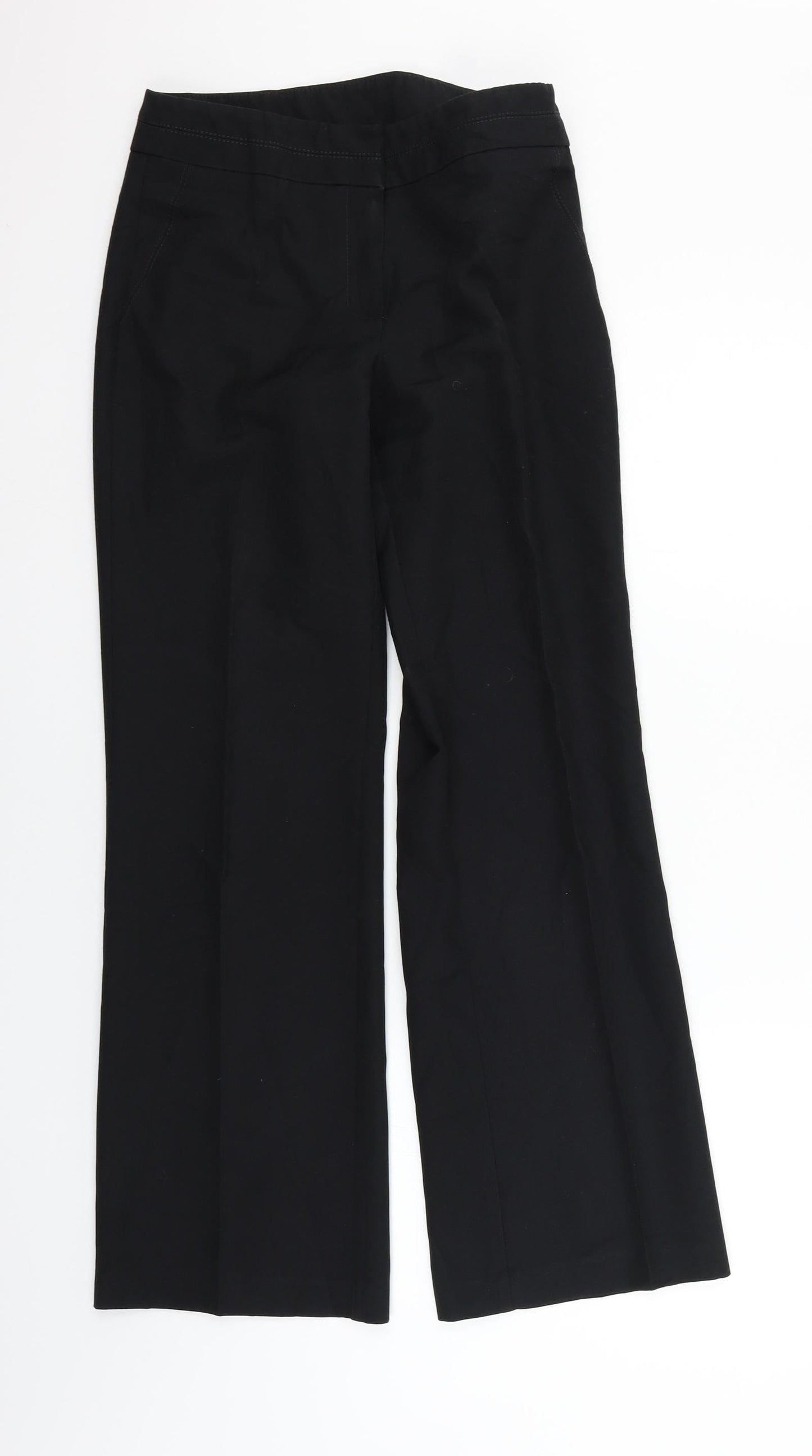 Marks and Spencer Womens Black   Trousers  Size 8 L29 in