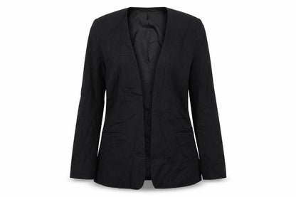 Front view of ASOS women’s black jacket blazer, size UK 8