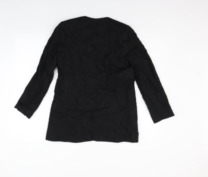 Back view of ASOS women’s black jacket blazer, size UK 8