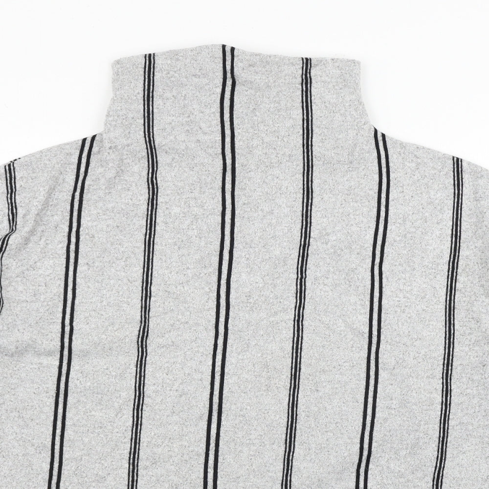 F&F Womens Grey Striped  Pullover Jumper Size 14
