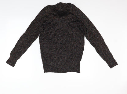 Back view of French Connection women’s purple jumper, size L