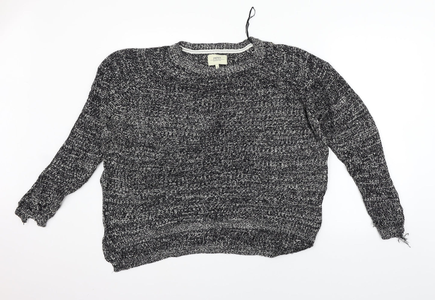 Papaya Womens Grey   Pullover Jumper Size L