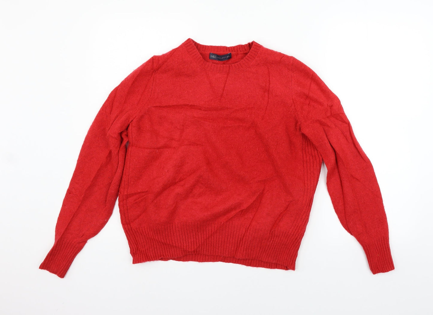 Marks and Spencer Womens Red   Pullover Jumper Size 16
