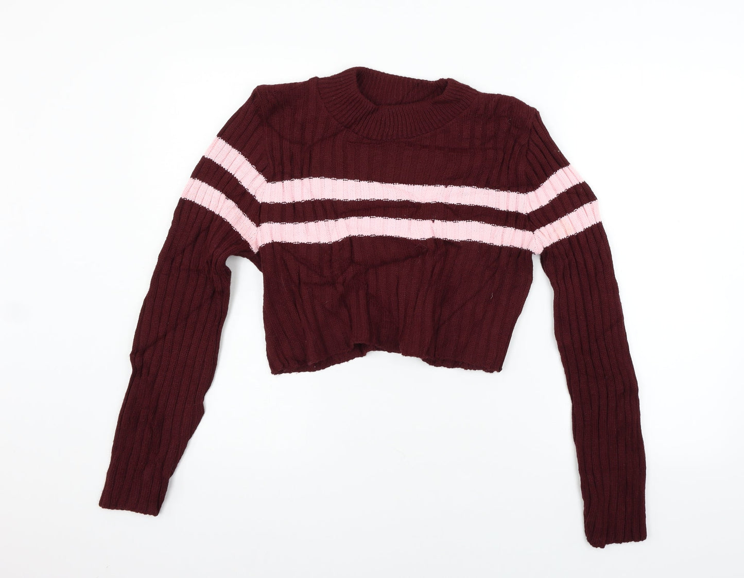 PRETTYLITTLETHING Womens Red   Pullover Jumper Size 12