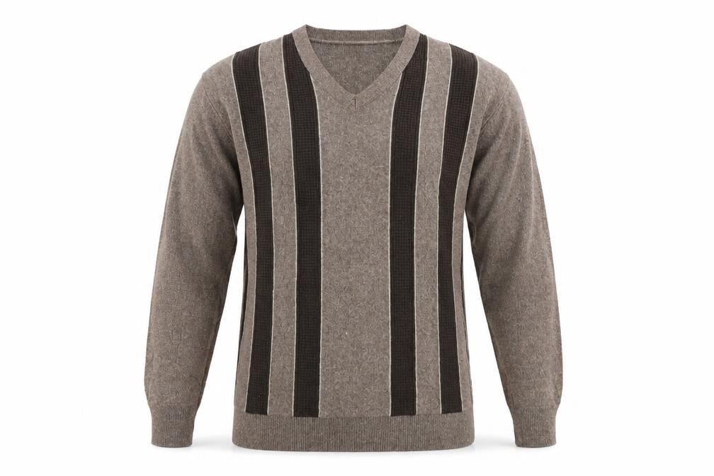 GREENWOODS Mens Brown   Pullover Jumper Size S